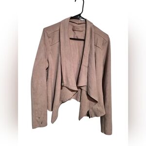 Blank NYC Light Tan Suede Blazer